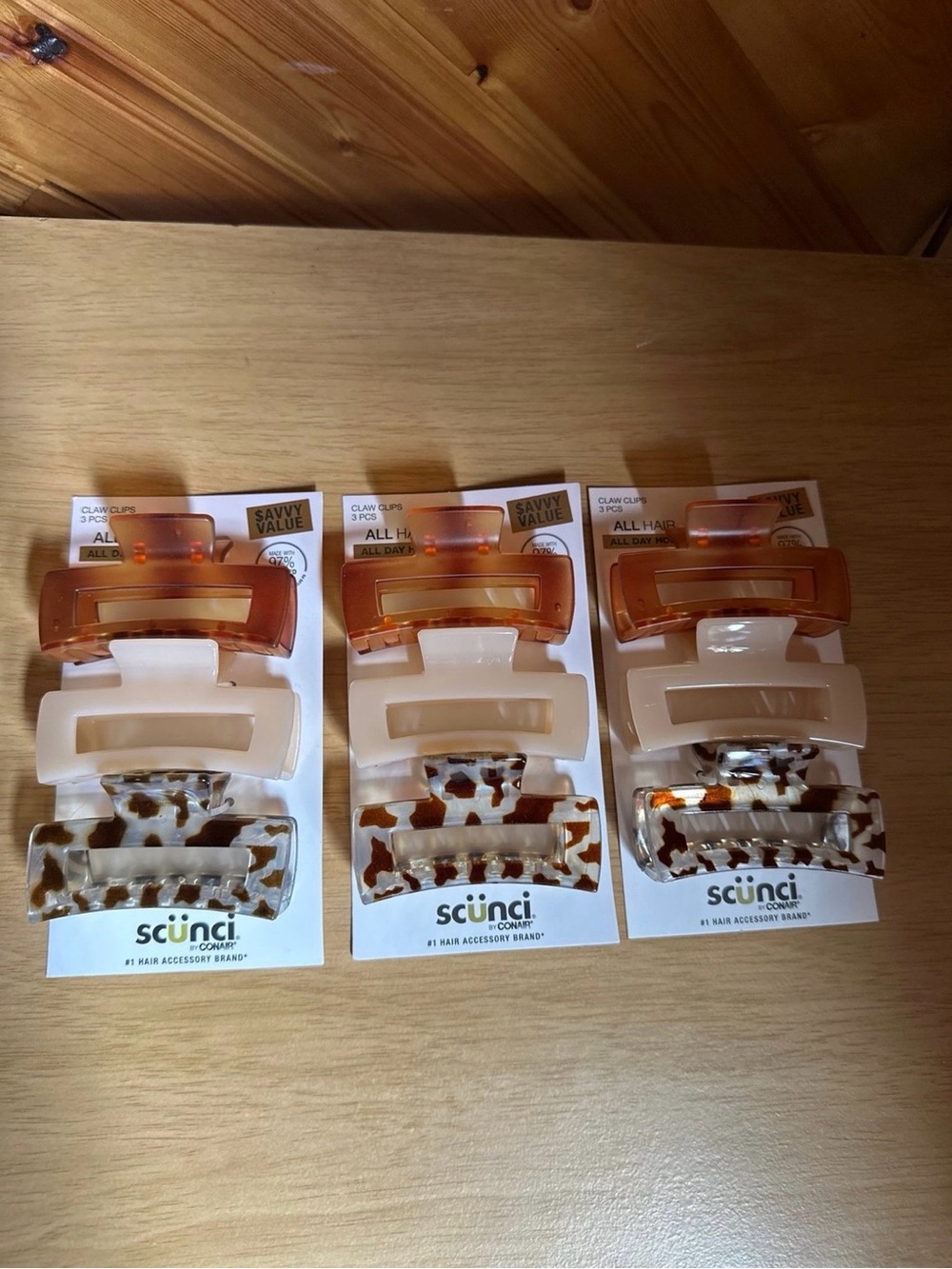 Scünci Medium Assorted Claw Clips